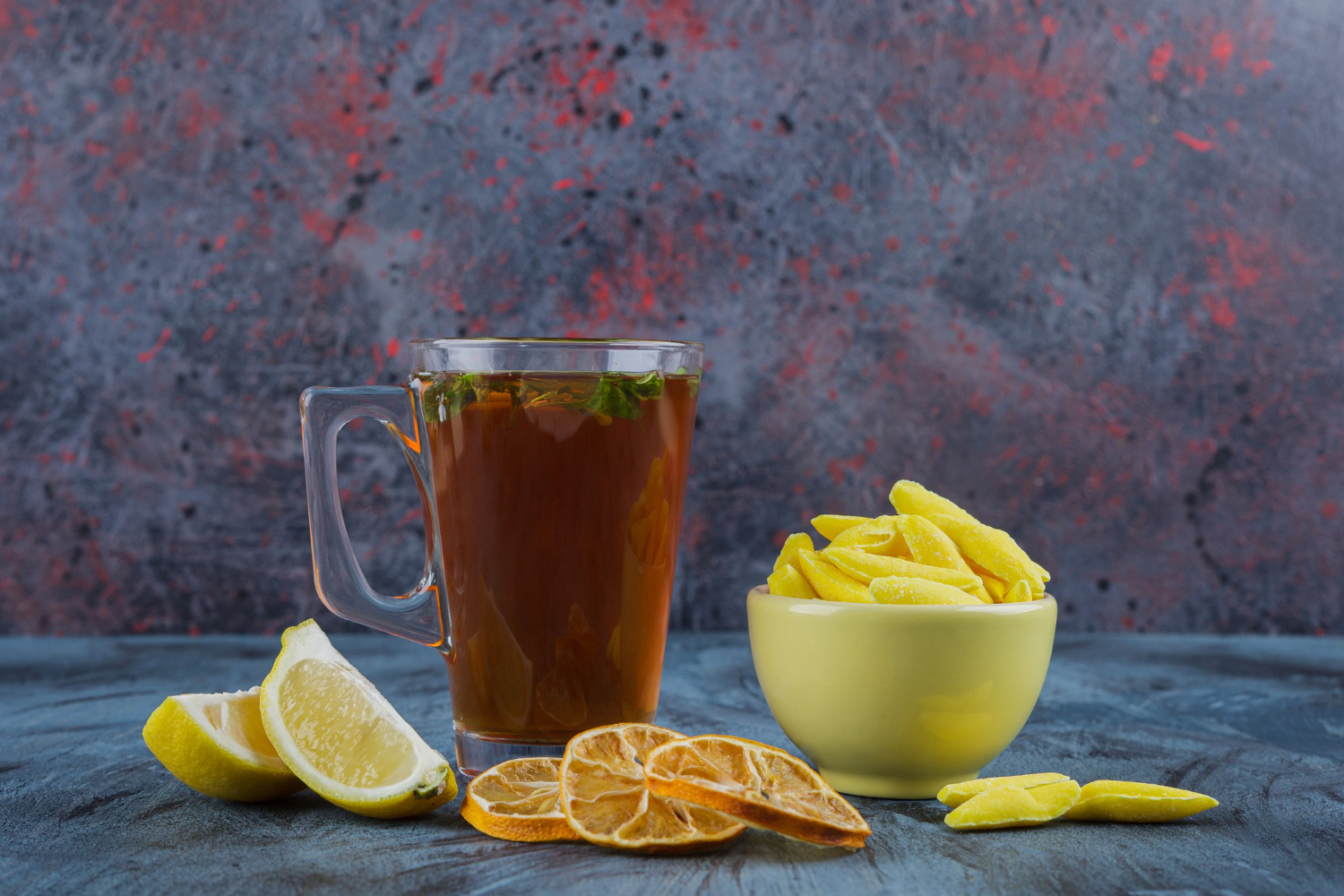 Lemon Tea with Candy